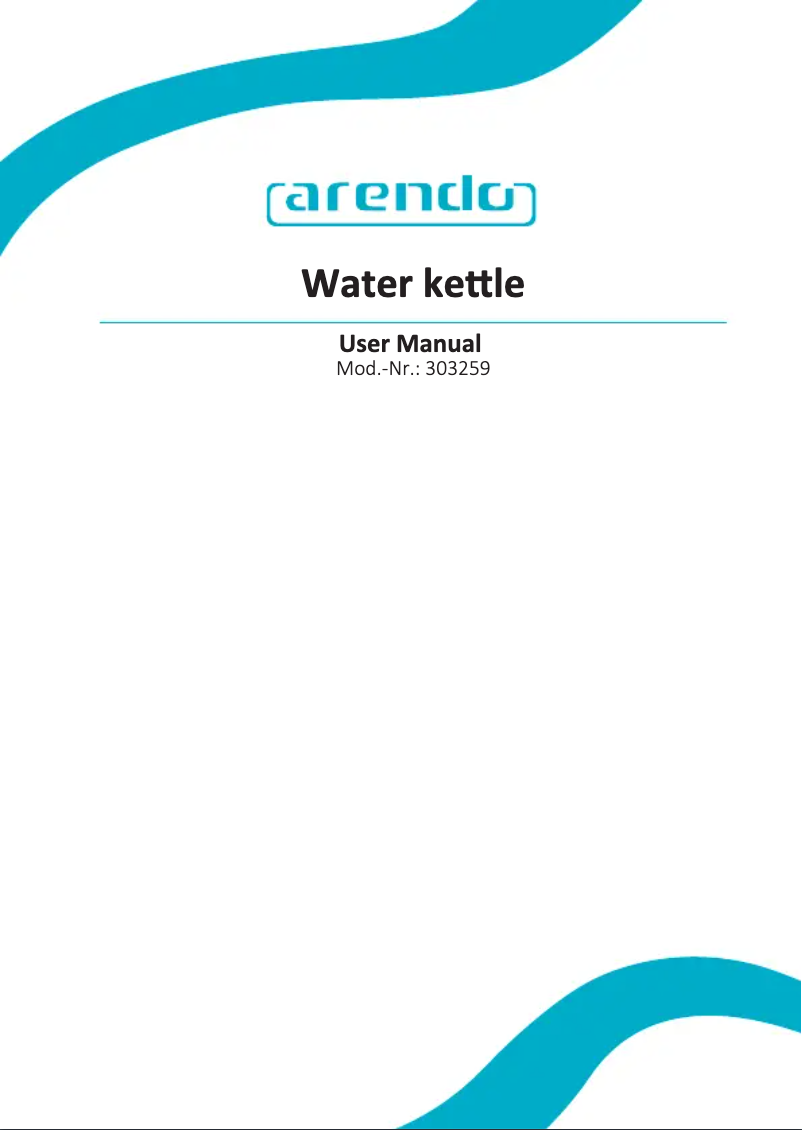 Page n°1 - Manuel utilisateur Arendo 303789