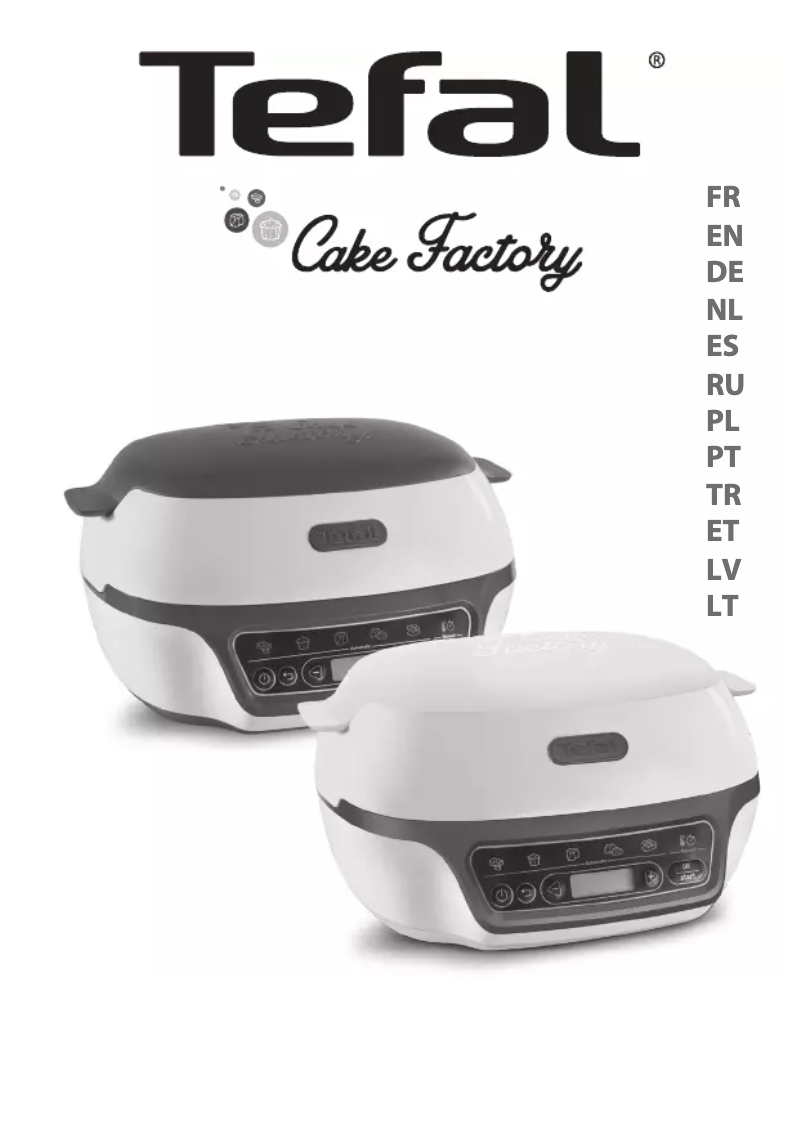 Página 1 del manual Manual de usuario Tefal Cake Factory KD803112