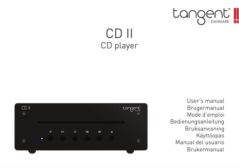 Imagen de la primera página del manual del dispositivo CD II