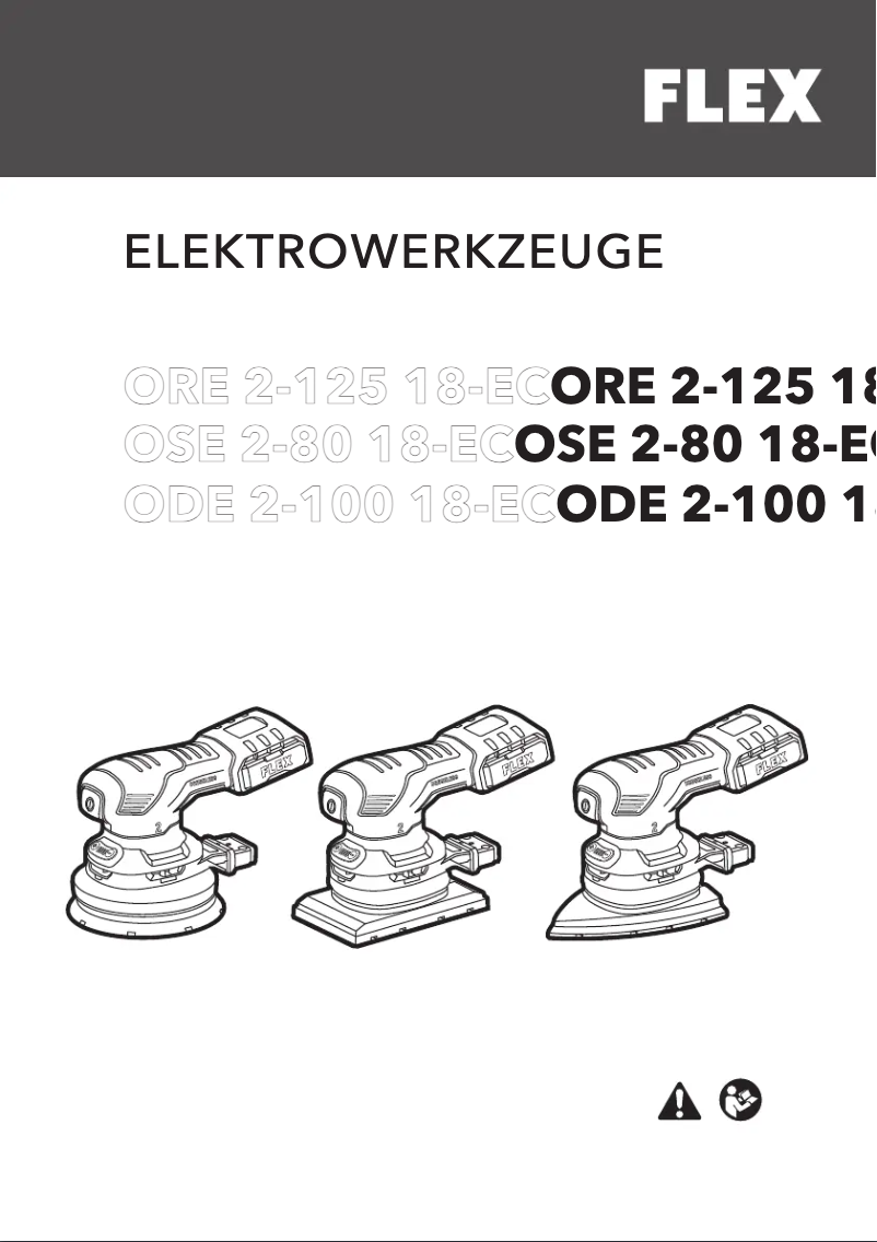 Page 1 de la notice Manuel utilisateur Flex ODE 2-100 18-EC