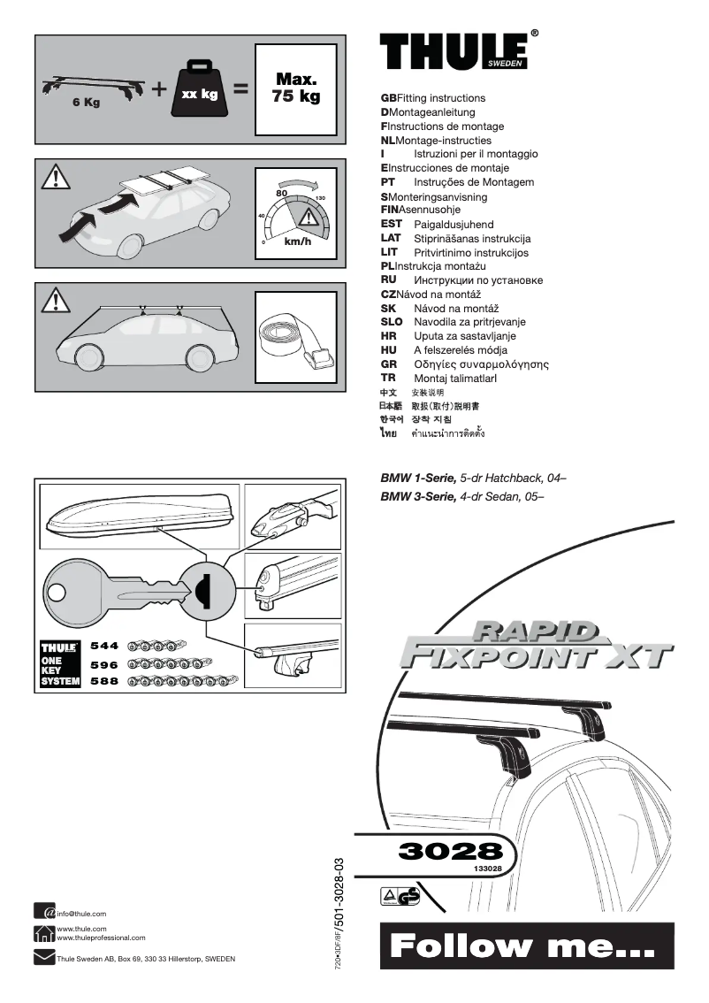 Image de la première page du manuel de l'appareil Fit Kit 3028
