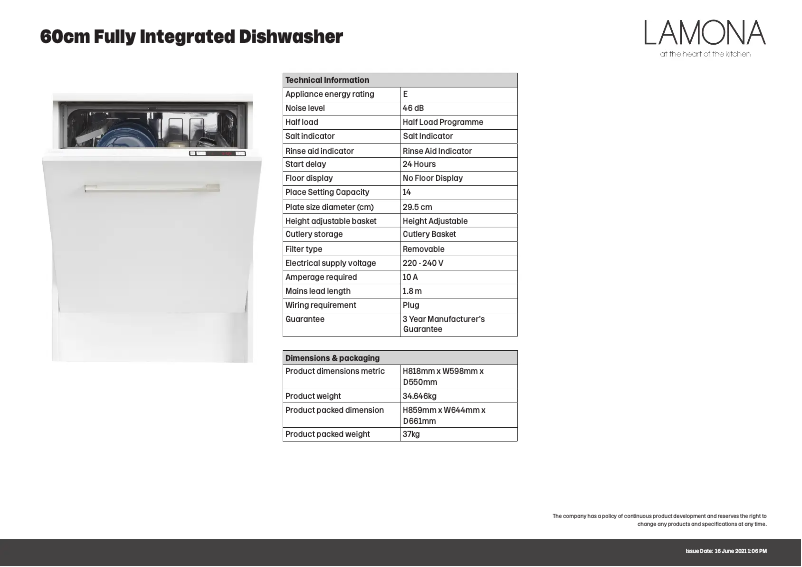 Image de la première page du manuel de l'appareil LAM8607
