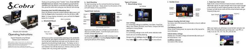 Página 1 del manual Manual de usuario Cobra SLR 500