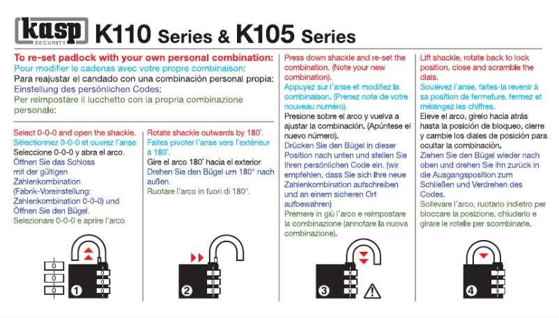 Image de la première page du manuel de l'appareil K10520GRED