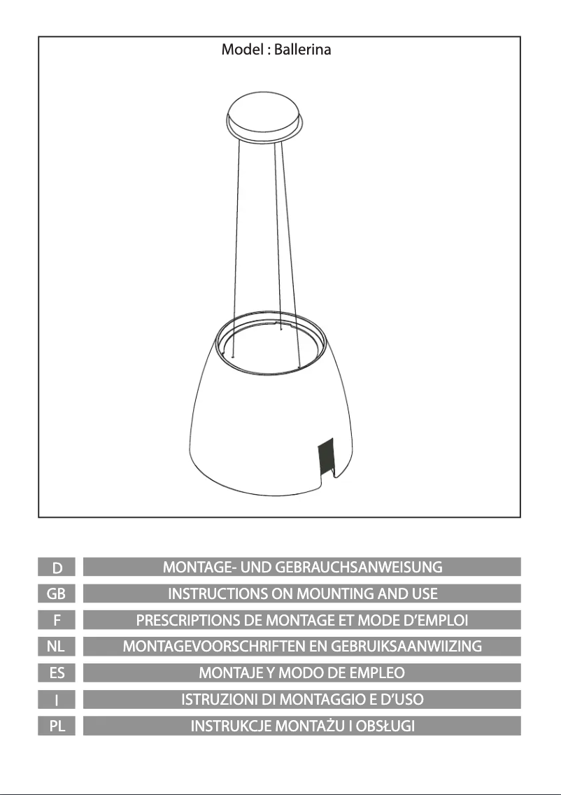Page 1 de la notice Manuel utilisateur Airforce Ballerina