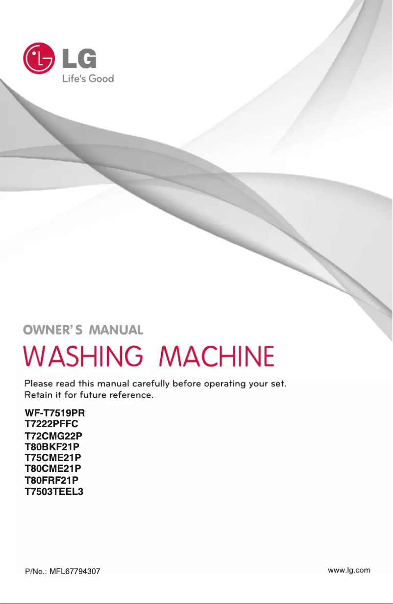 Página 1 del manual Manual de usuario LG T7503TEEL3