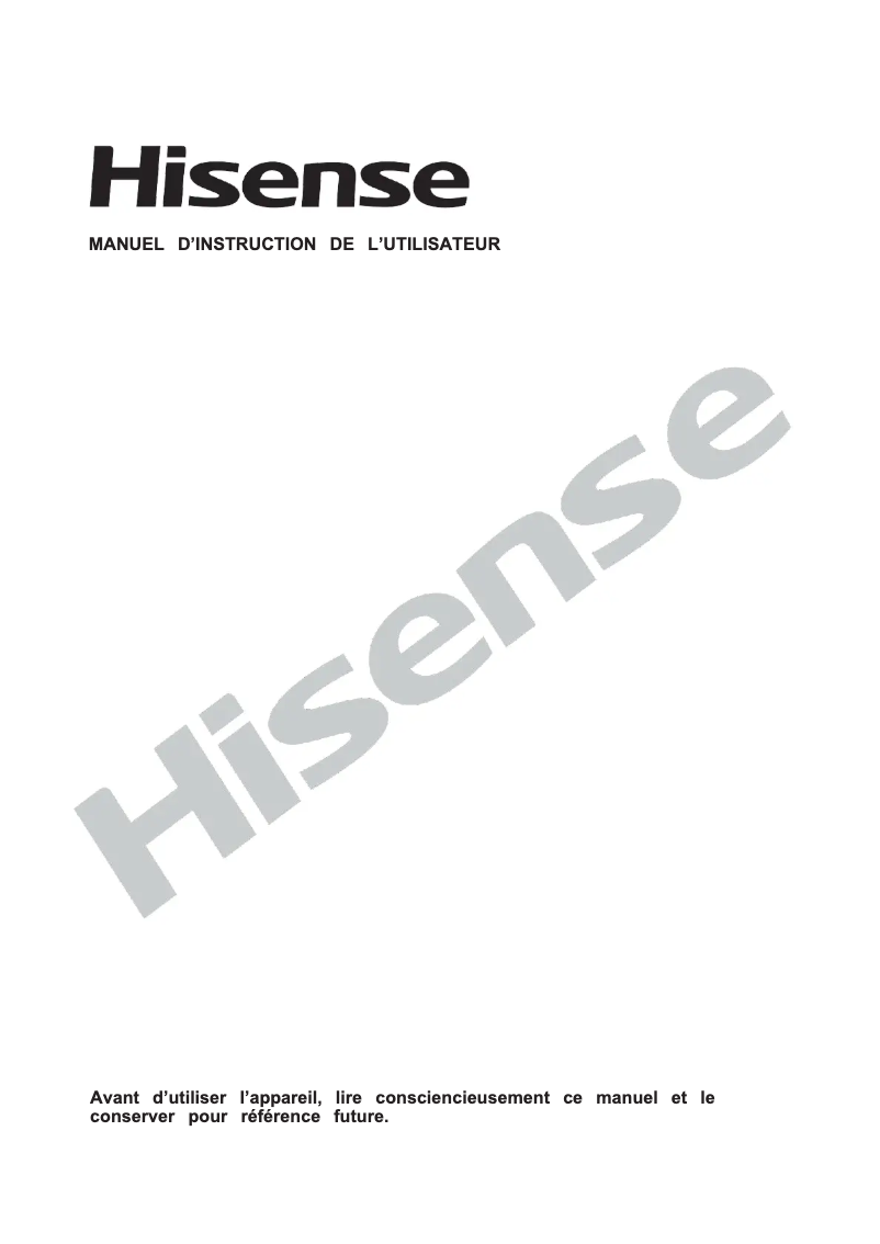 Image de la première page du manuel de l'appareil WFDJ70121