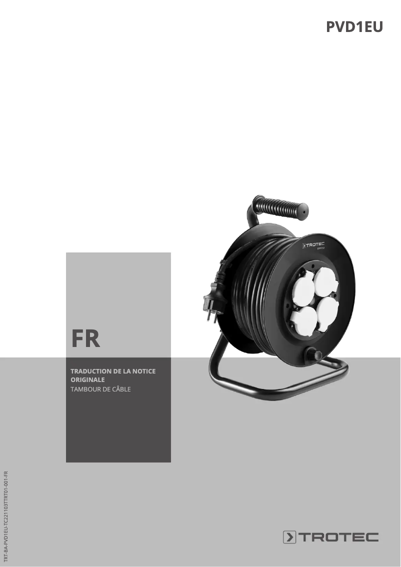 Image de la première page du manuel de l'appareil PVD1EU