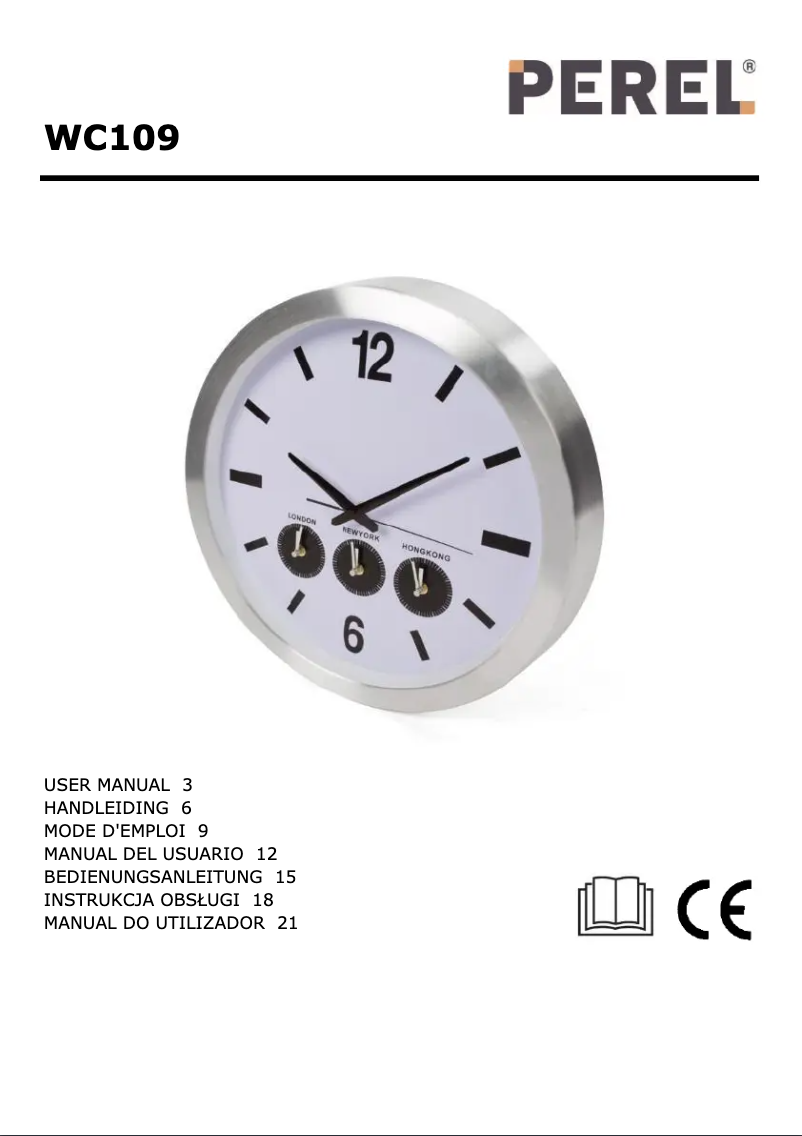 Page n°1 - Manuel utilisateur Perel WC109