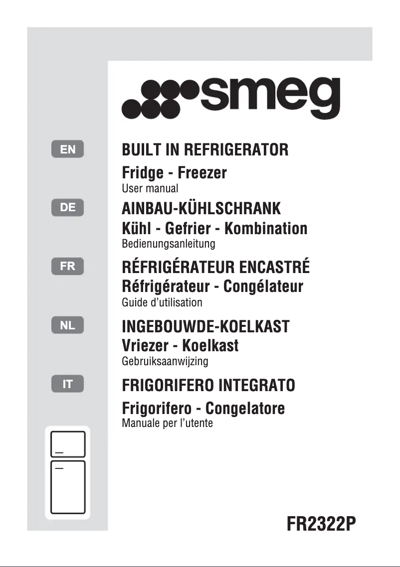 Page 1 de la notice Manuel utilisateur Smeg FR2322P