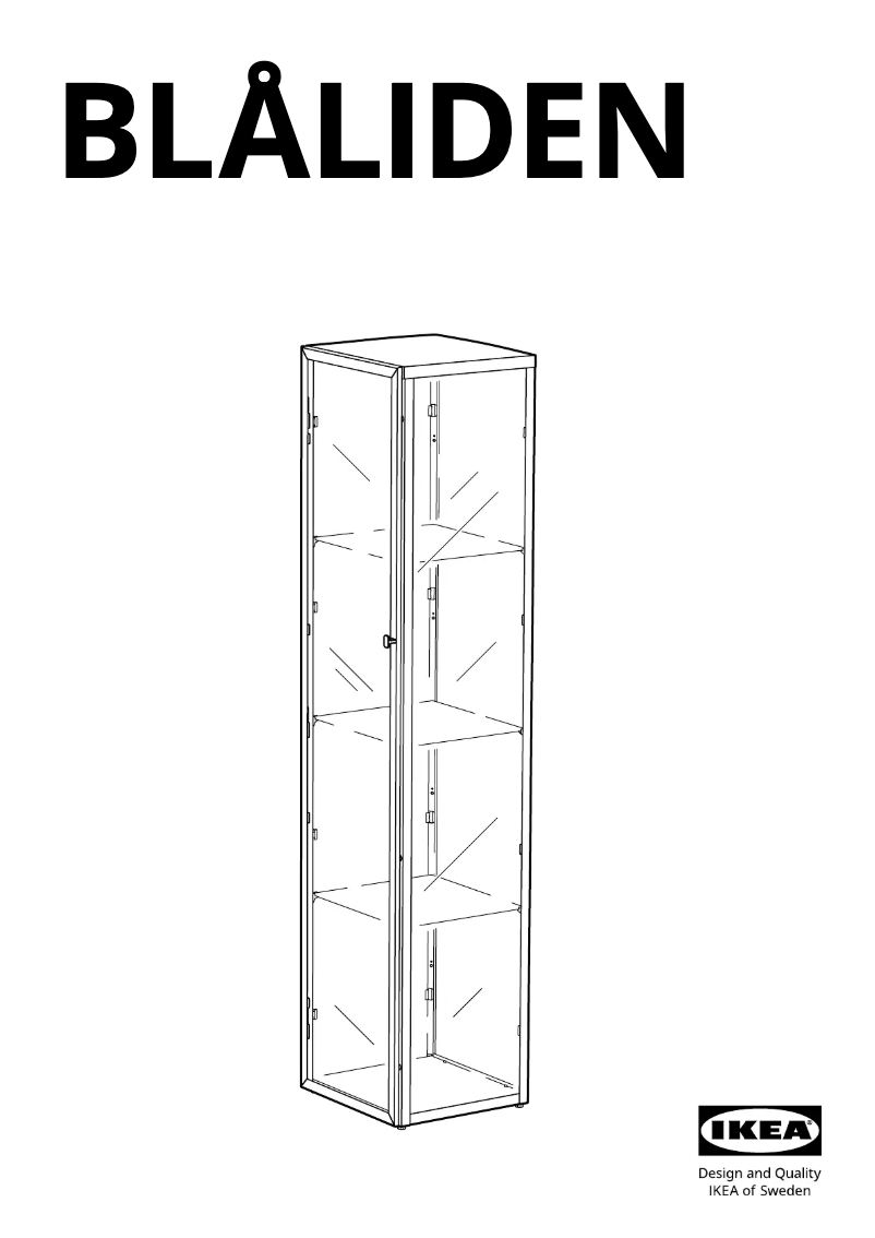 Image de la première page du manuel de l'appareil BLÅLIDEN 405.012.60