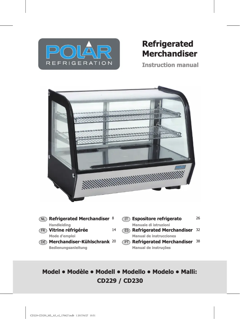 Page 1 de la notice Manuel utilisateur Polar CD230