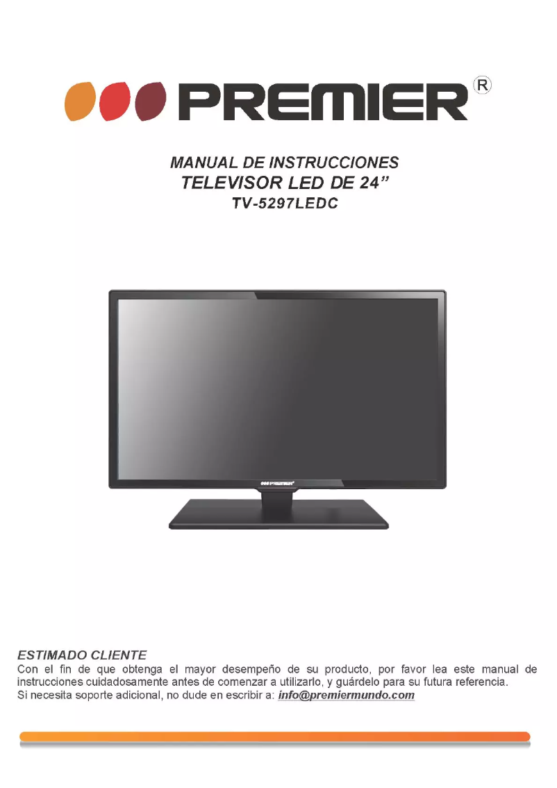 Page n°1 - Manuel utilisateur Premier TV-5297LEDC