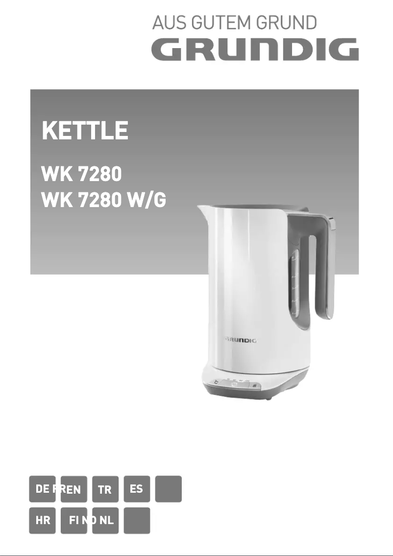 Image de la première page du manuel de l'appareil WK 7280