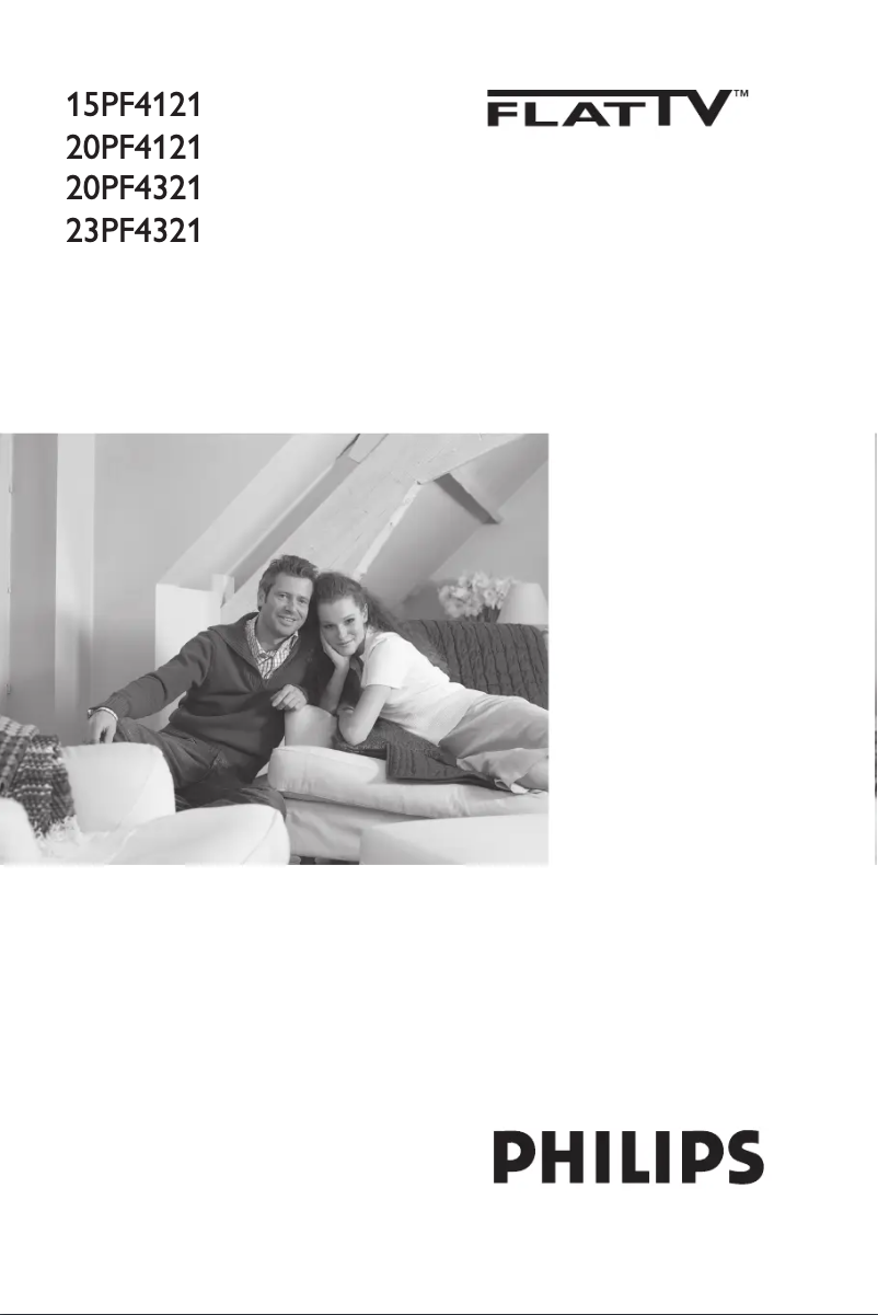 Page 1 de la notice Manuel utilisateur Philips 20PF4121