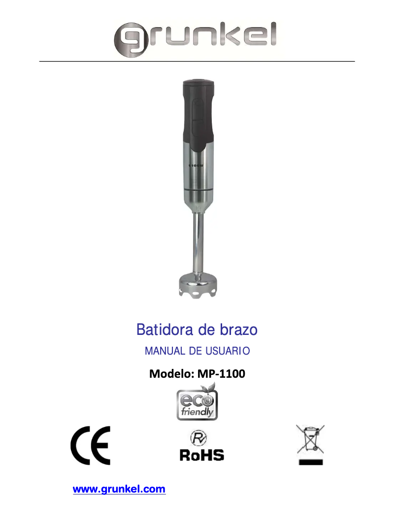 Image de la première page du manuel de l'appareil MP-1100