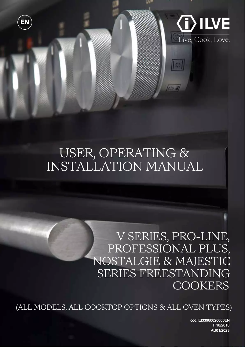 Page n°1 - Manuel utilisateur Ilve P07DWE3