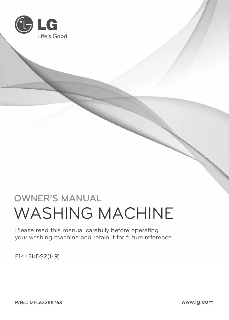 Página 1 del manual Manual de usuario LG F1443KDS27