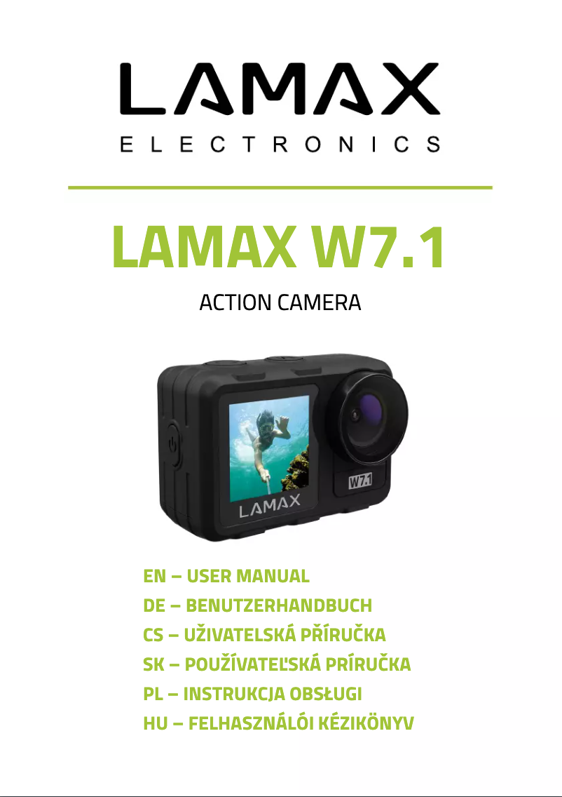 Page n°1 - Manuel utilisateur Lamax W7.1
