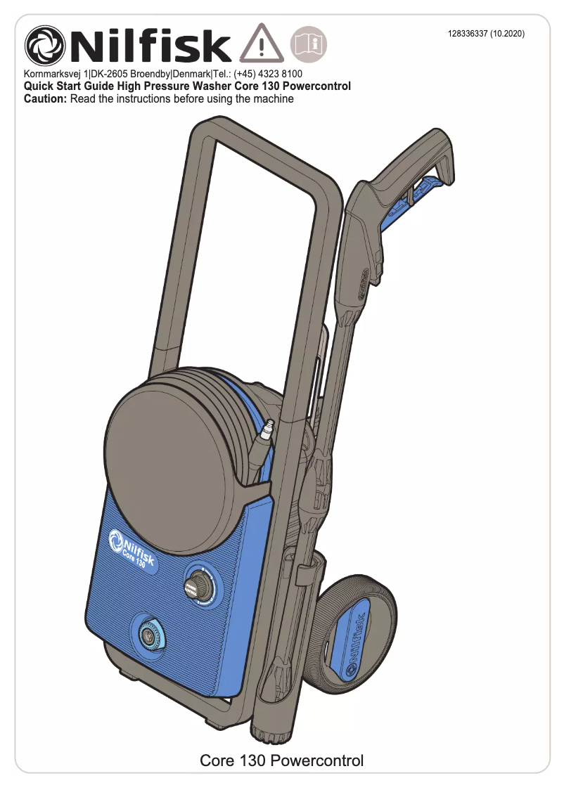 Page n°1 - Manuel utilisateur Nilfisk Core 130-6 PowerControl Garden