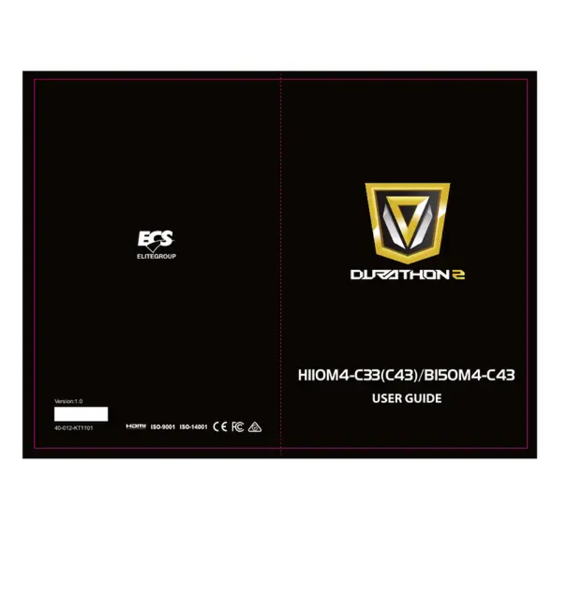 Image de la première page du manuel de l'appareil H110M4-C43