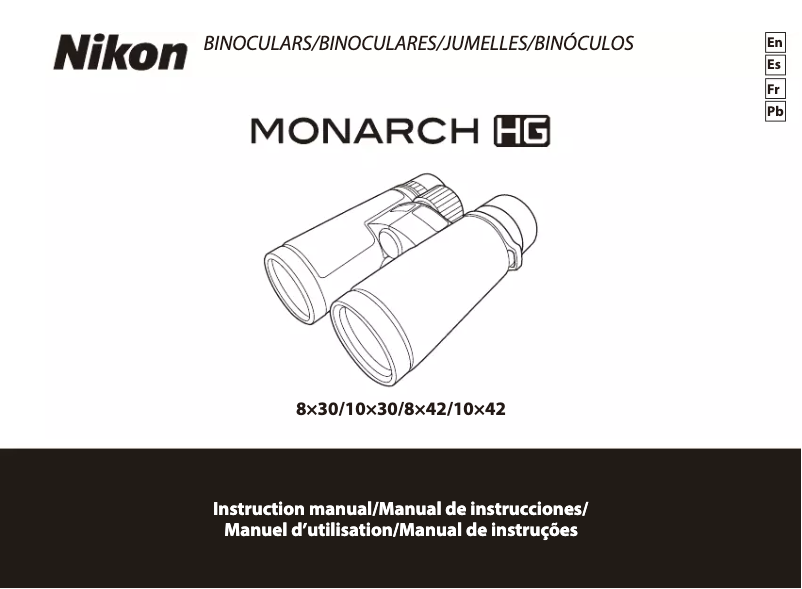 Image de la première page du manuel de l'appareil MONARCH HG