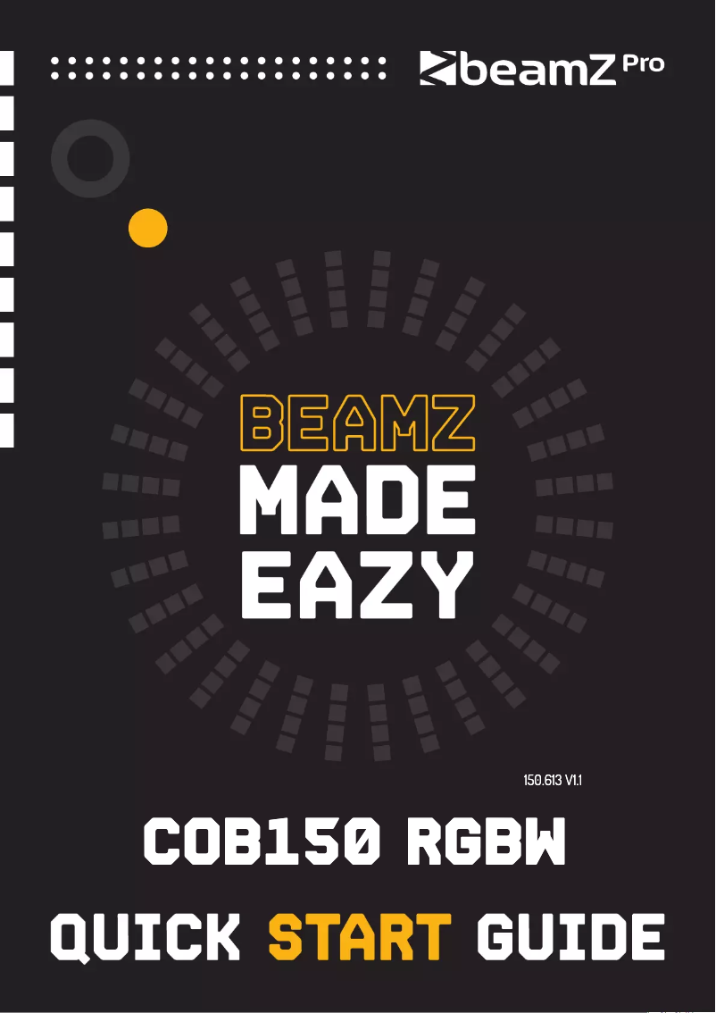 Image de la première page du manuel de l'appareil COB150RGBW