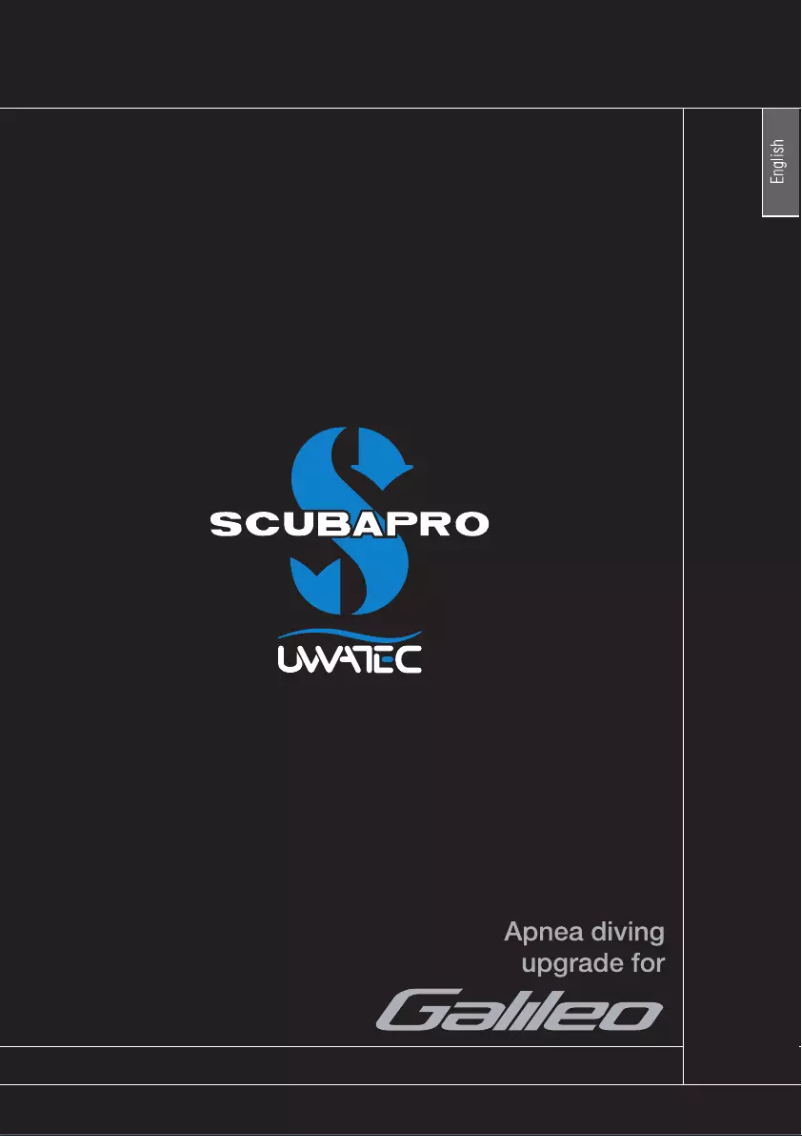 Page n°1 - Manuel utilisateur Uwatec Galileo Apnea