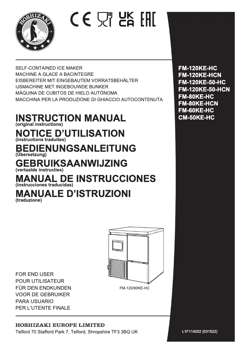 Imagen de la primera página del manual del dispositivo FM-120KE-HCN
