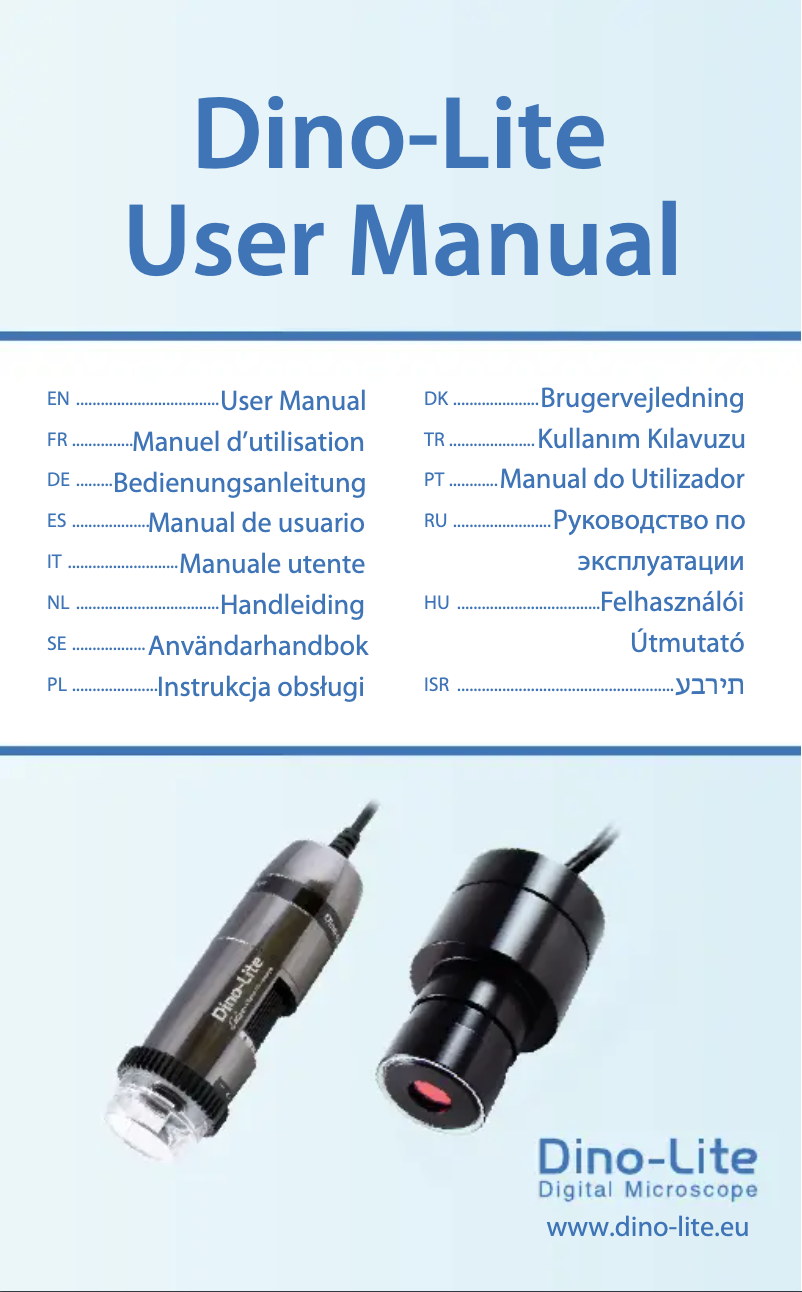 Page n°1 - Manuel utilisateur Dino-Lite Digital Microscope