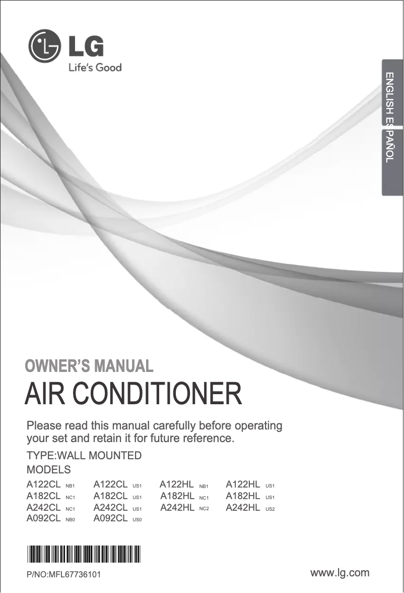 Imagen de la primera página del manual del dispositivo A122HL