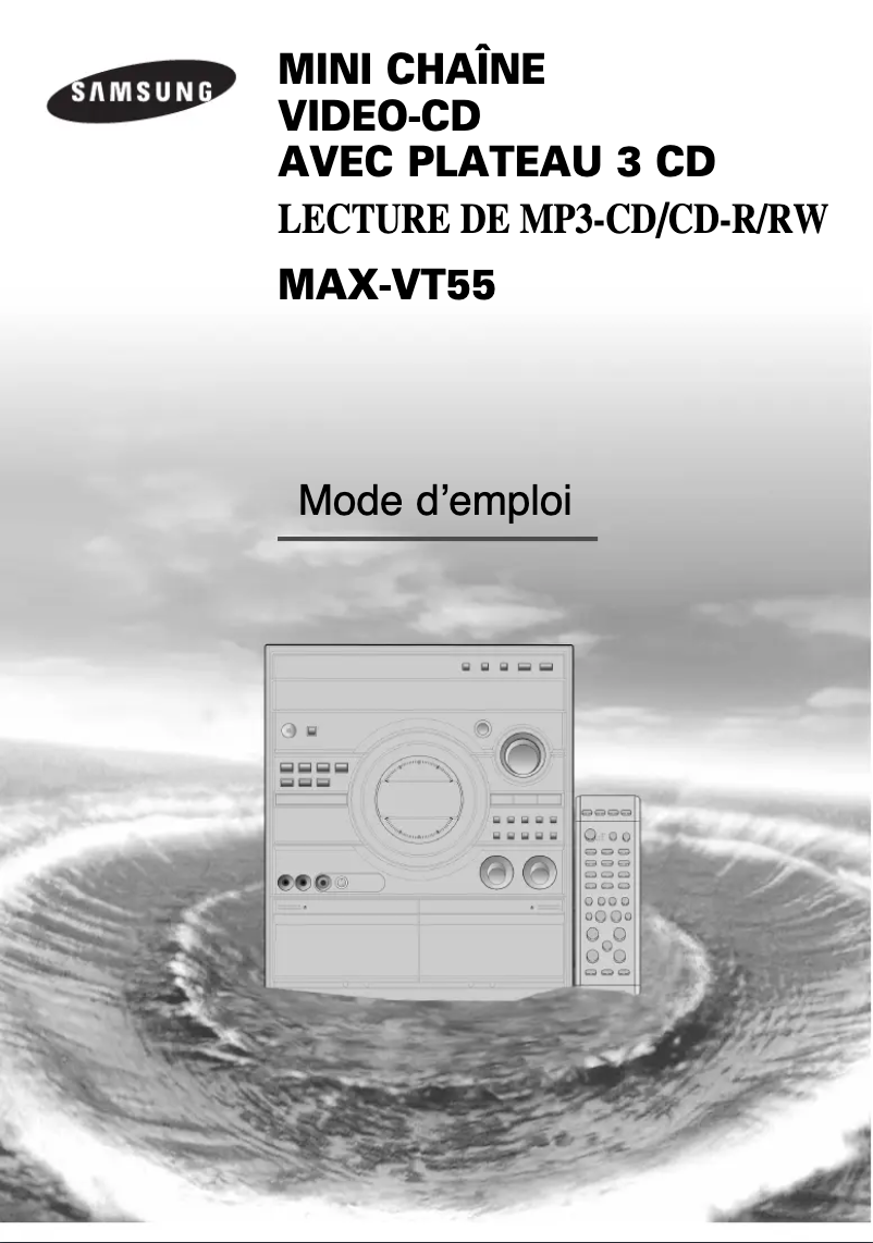Page n°1 - Manuel utilisateur Samsung MAX-VT55