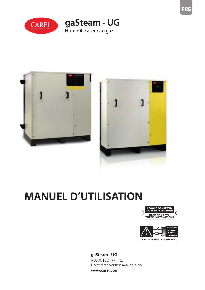 Página 1 del manual Manual de usuario Carel gaSteam