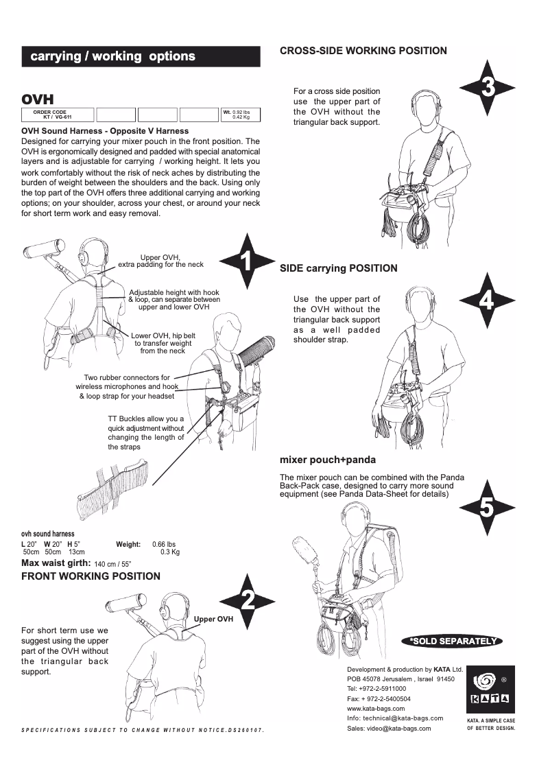 Page n°1 - Manuel utilisateur Kata KT VG-611
