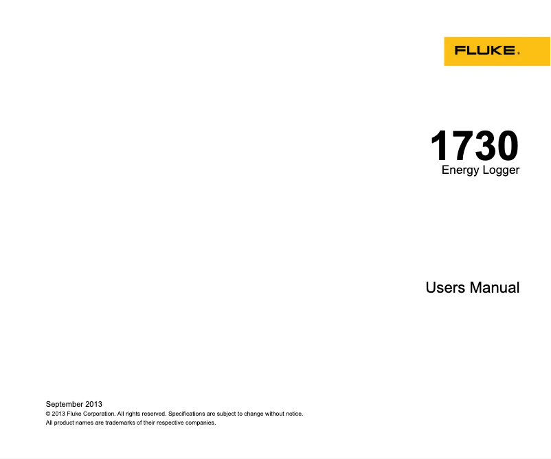 Imagen de la primera página del manual del dispositivo 1730