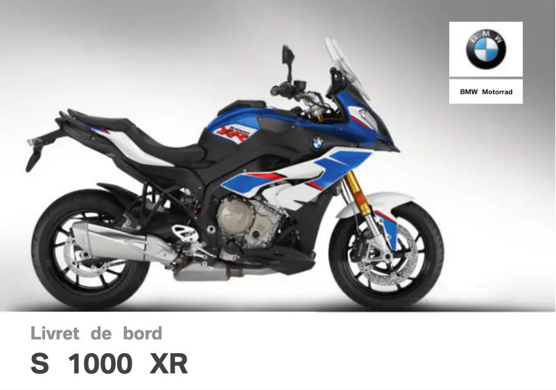 Page 1 de la notice Manuel utilisateur BMW S 1000 XR (2018)
