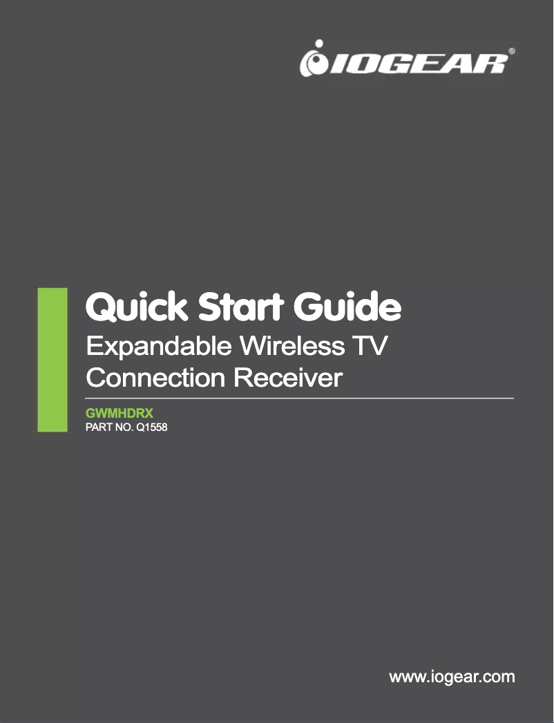 Image de la première page du manuel de l'appareil GWMHDRX