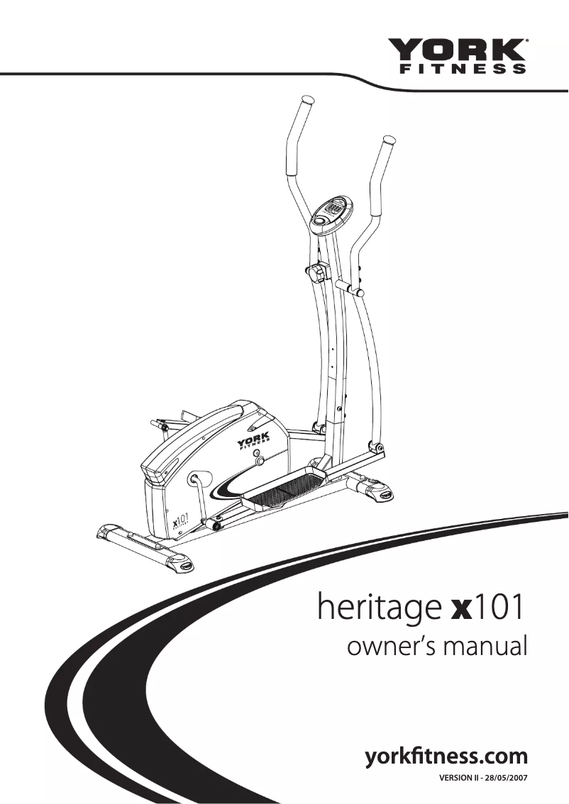 Página 1 del manual Manual de usuario York Fitness Heritage X101