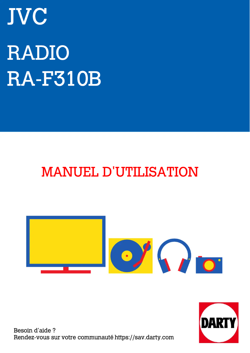 Image de la première page du manuel de l'appareil RA-F310B