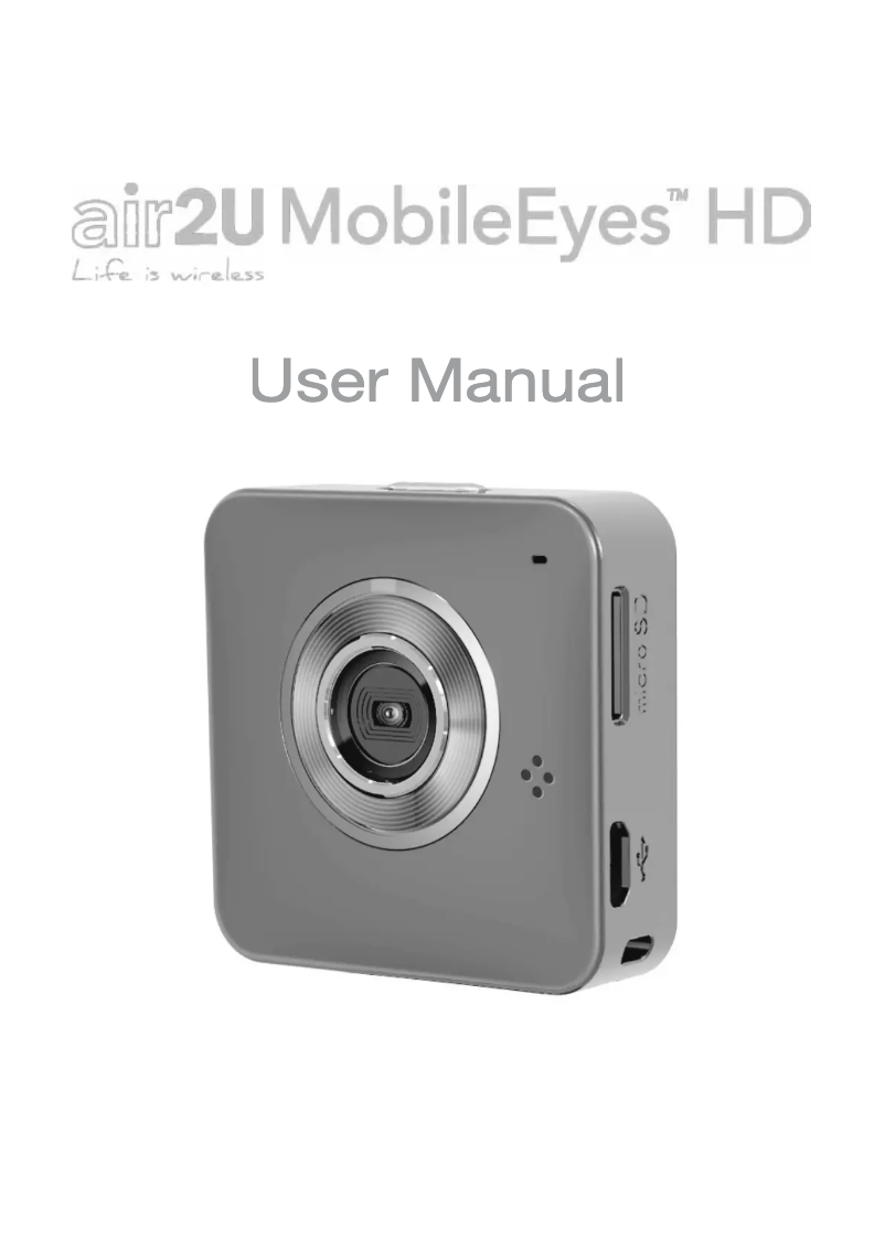 Page 1 of the manual User Manual Aiptek Mobile Eyes HD