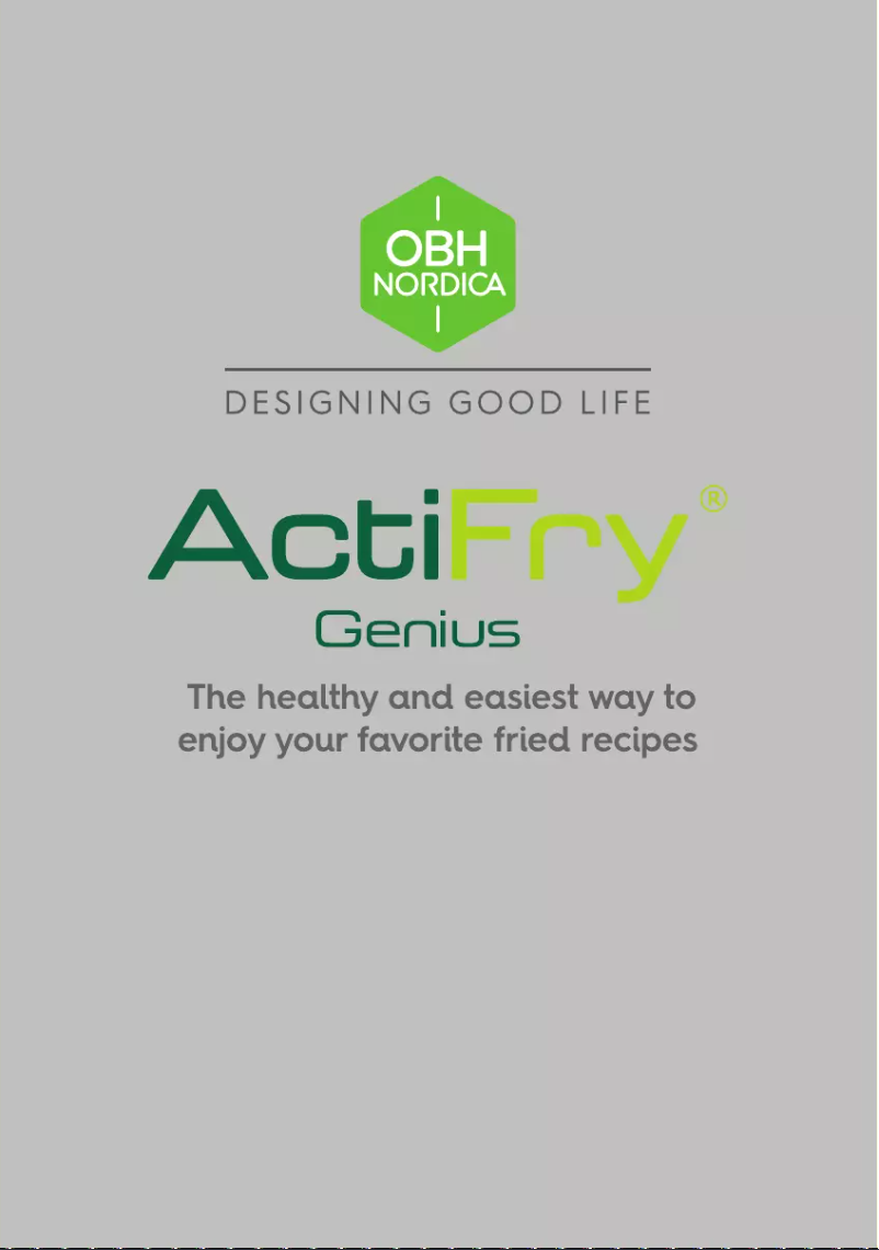 Página 1 del manual Manual de usuario OBH Nordica Actifry Genius+