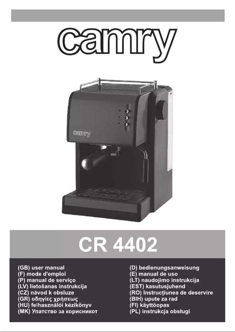 Image de la première page du manuel de l'appareil CR 4402