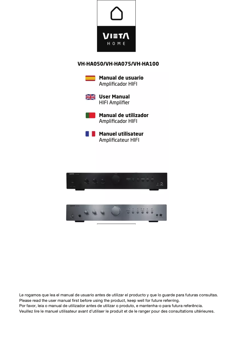 Page n°1 - Manuel utilisateur Vieta VH-HA075