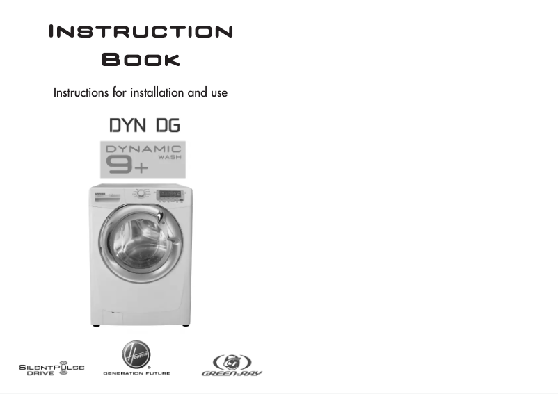 Page 1 de la notice Manuel utilisateur Hoover DYN 9124DG-80