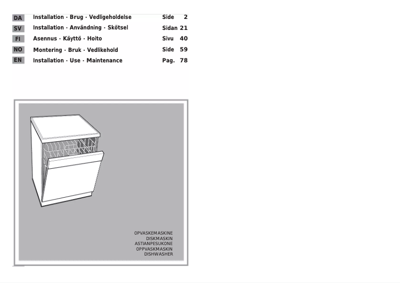 Page 1 de la notice Manuel utilisateur Candy CDF 625 TX-86S