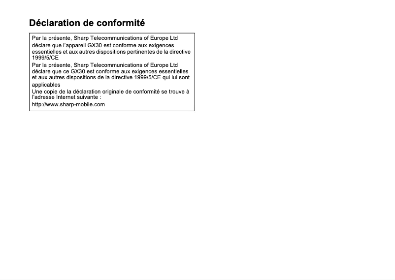 Image de la première page du manuel de l'appareil GX30