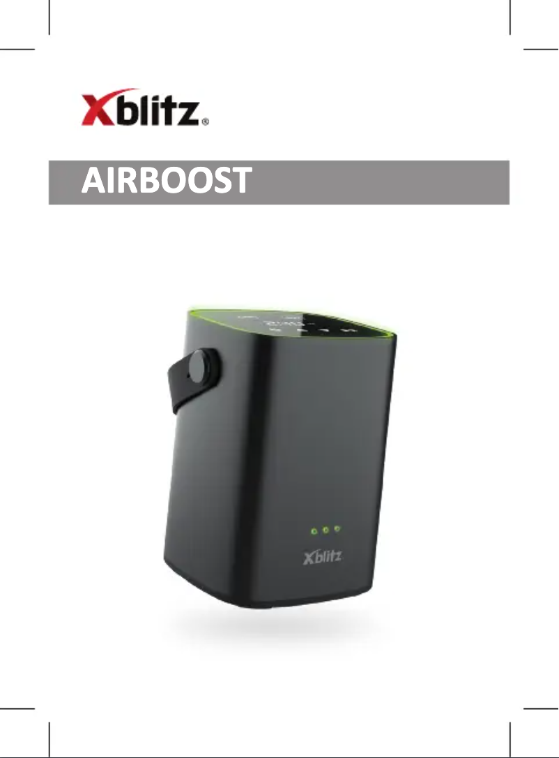 Page n°1 - Manuel utilisateur Xblitz Airboost