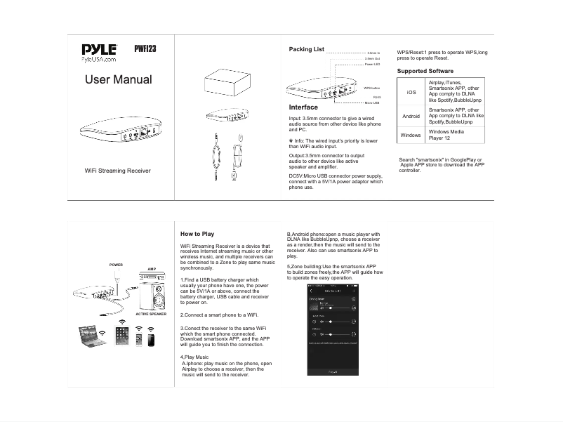 Página 1 del manual Manual de usuario Pyle PWFI23