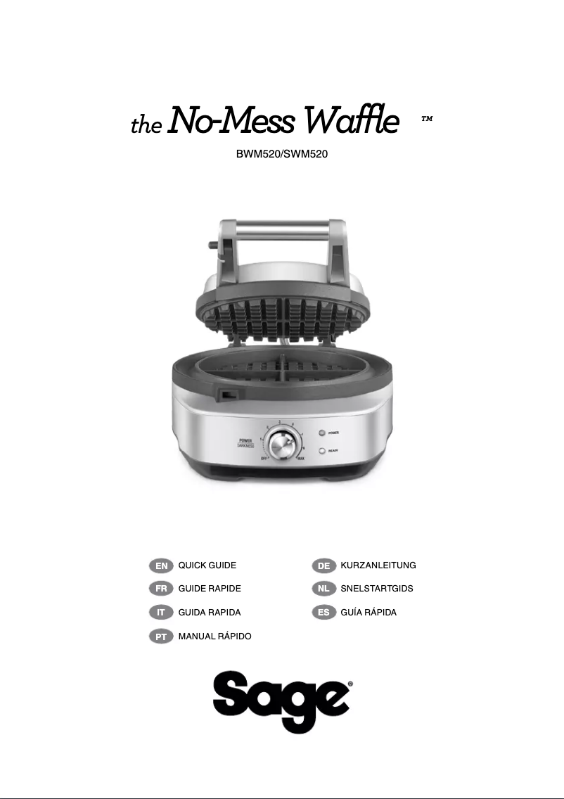 Page n°1 - Manuel utilisateur Sage the No-Mess Waffle