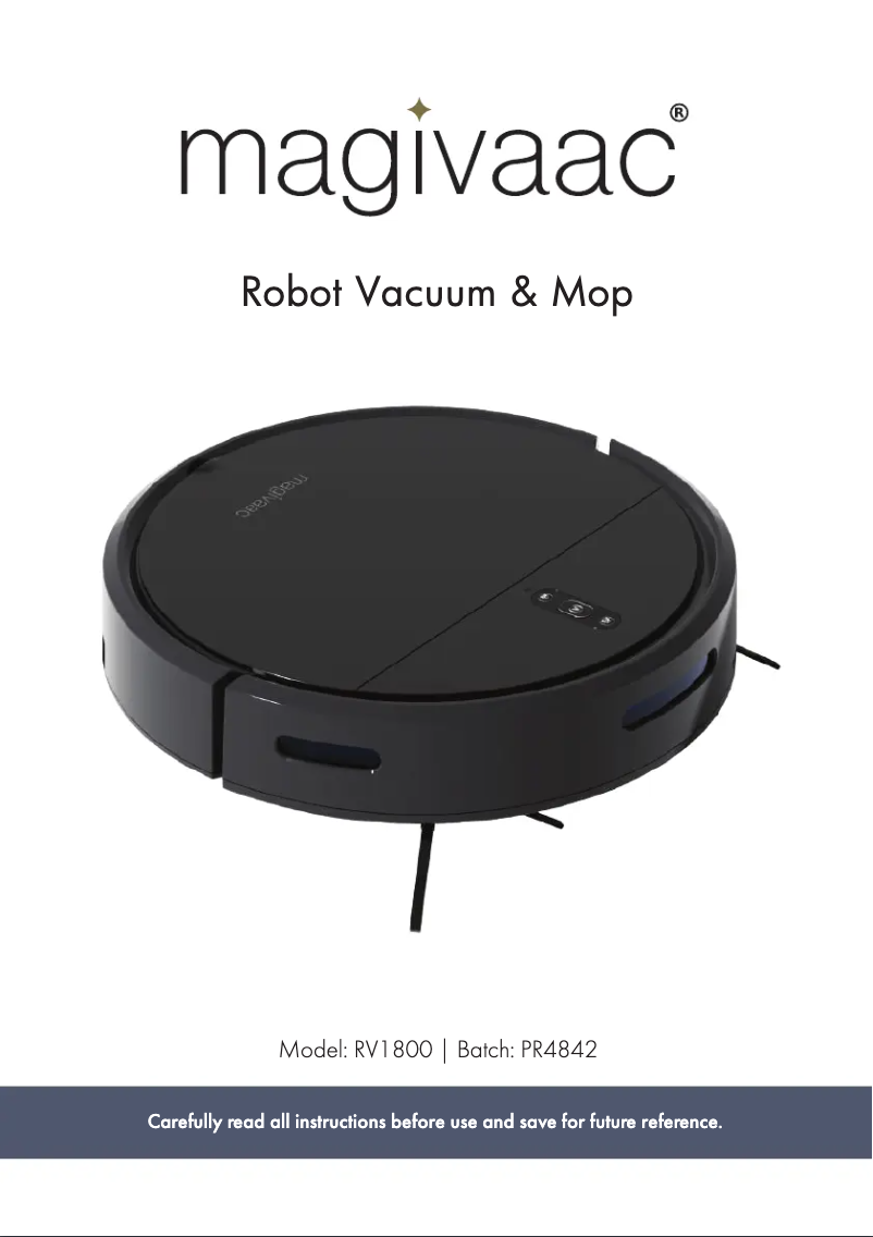 Image de la première page du manuel de l'appareil RV1800